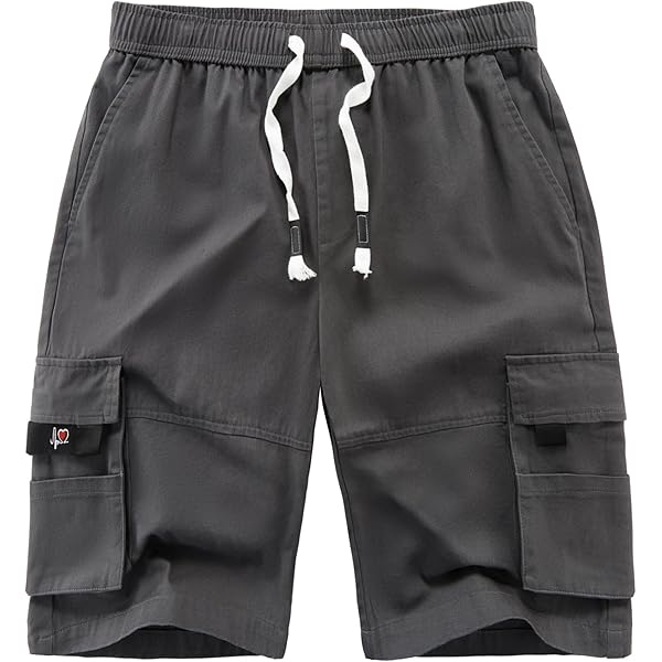 Men's Plaid Shorts Classic Fit Expandable Waist Shorts